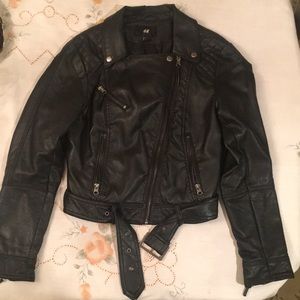 Faux leather jacket